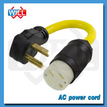 UL CUL 10AWG SRDT NEMA 14-30P power cord to NEMA 14-30R